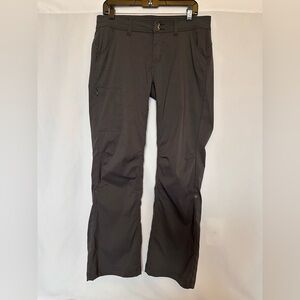 prAna Halle Straight Leg Hiking Pants - Charcoal Grey - Size 10 Short